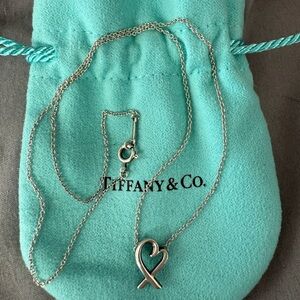 Tiffany & Co. Sterling Silver Loving Heart Necklace